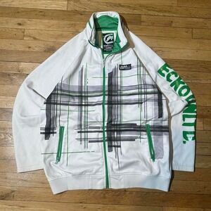 Ecko Unltd. white & green zip up jacket